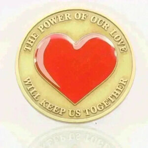 Challenge Coin - Sharing the hardship of deployment, Love will keep us together.